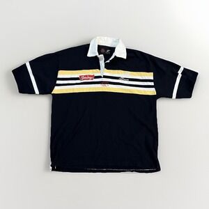 Vintage Canterbury New Zealand All Blacks Rugby Shirt Steindlager XL Cotton